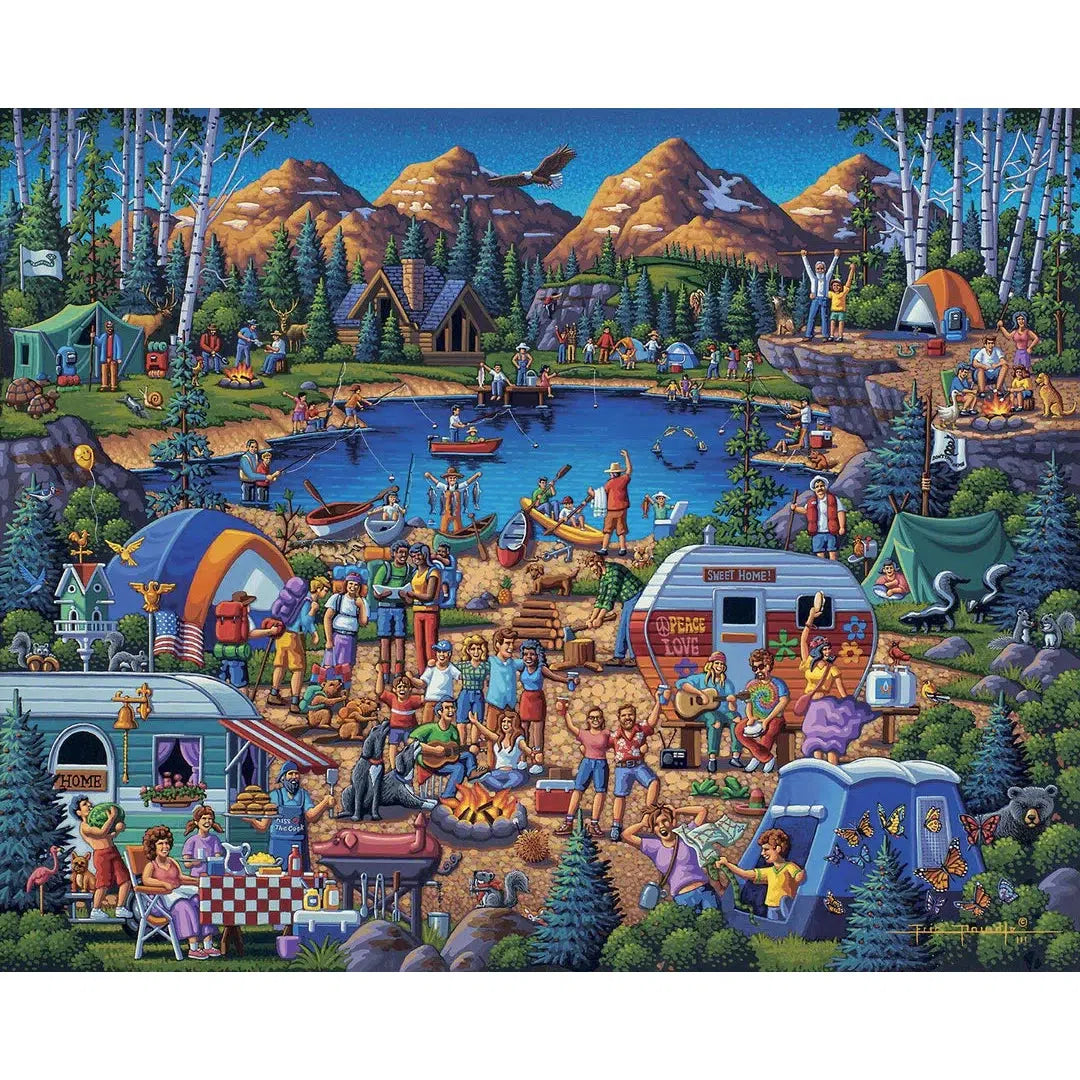 Camping Adventures 300 Piece Jigsaw Puzzle Dowdle