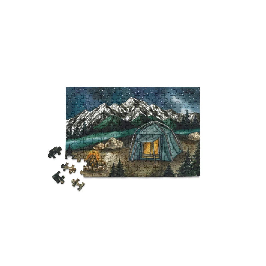 Camping in the Pacific Northwest 150 Piece Mini Jigsaw Puzzle Micro Puzzles