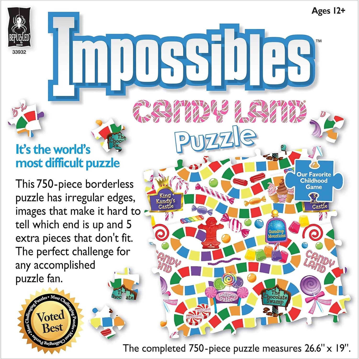 Candy Land Impossibles 750 Piece Jigsaw Puzzle BePuzzled