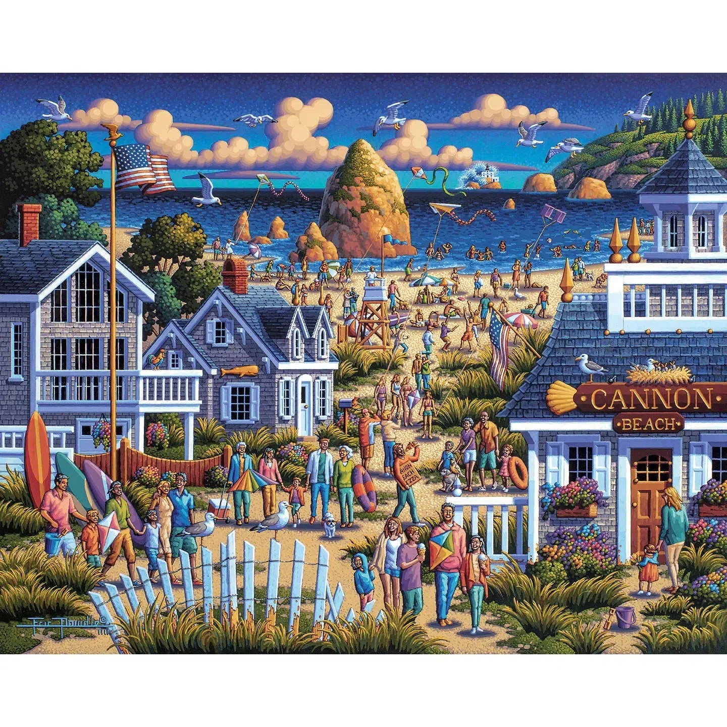 Cannon Beach 1000 Piece Jigsaw Puzzle Dowdle