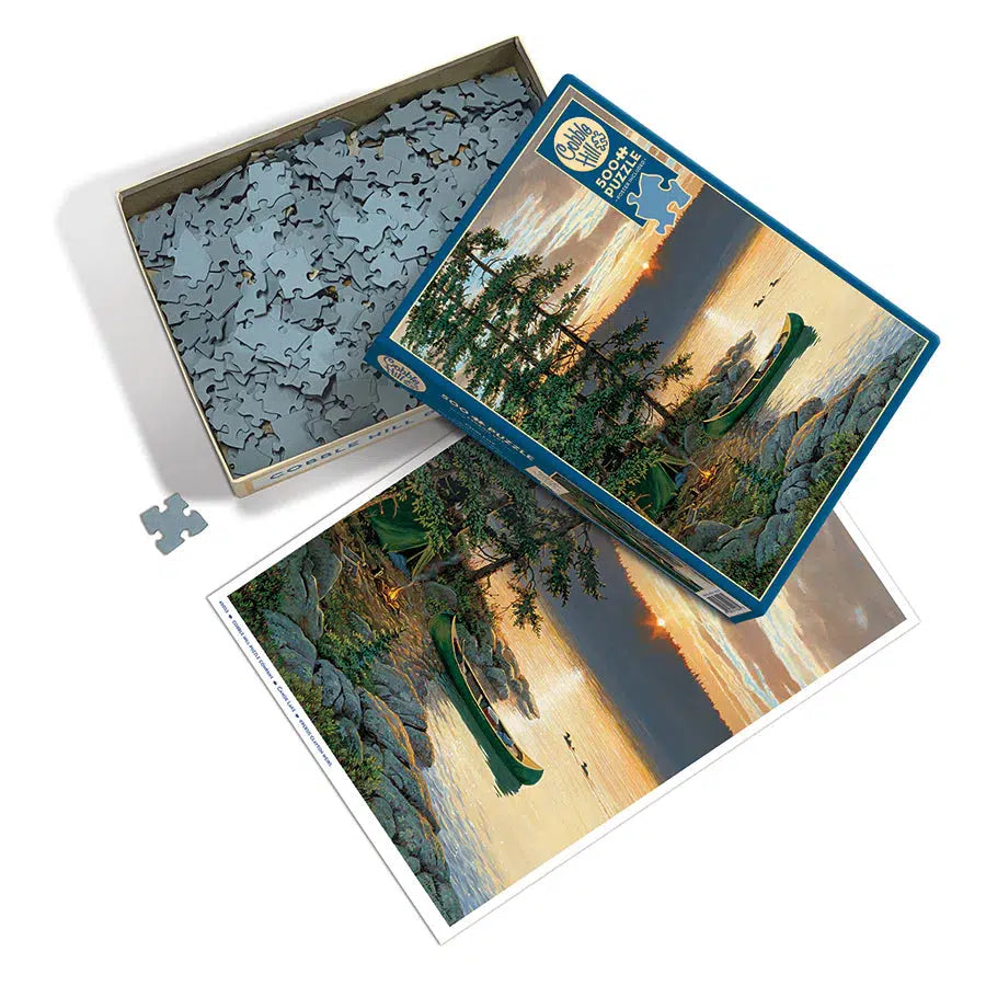 Canoe Lake 500 Piece Jigsaw Puzzle Cobble Hill