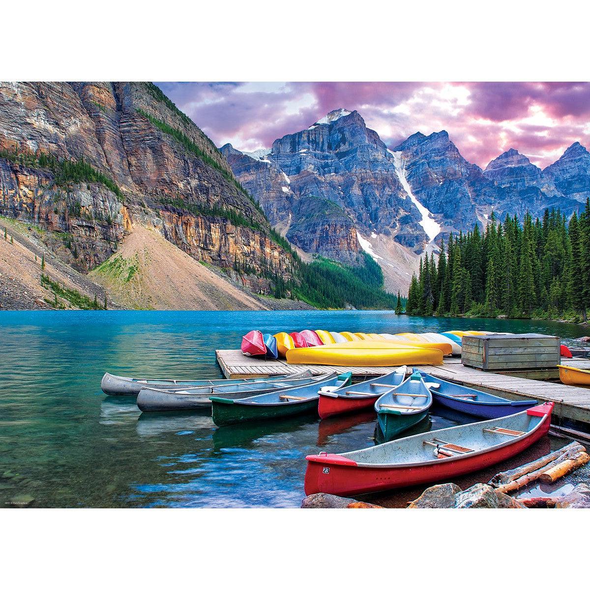 Canoes on the Lake 1000 Piece Jigsaw Puzzle Eurographics