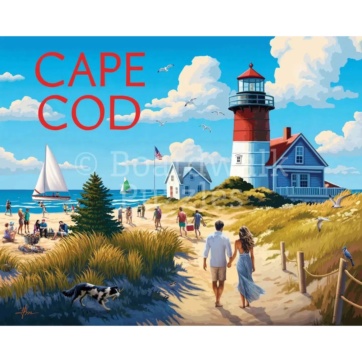 Cape Cod 210 Piece Jigsaw Puzzle Boardwalk