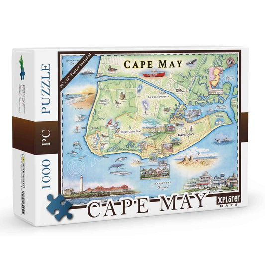 Cape May 1000 Piece Jigsaw Puzzle Xplorer Maps