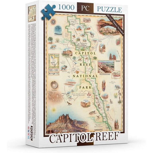 Capitol Reef National Park 1000 Piece Jigsaw Puzzle Xplorer Maps