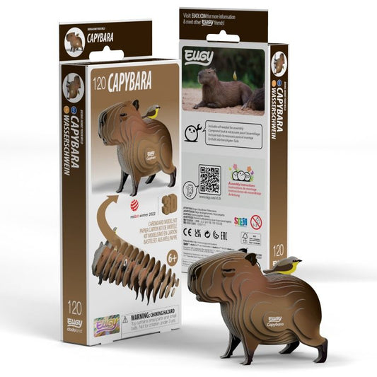 Capybara 3D Cardboard Model Kit Eugy