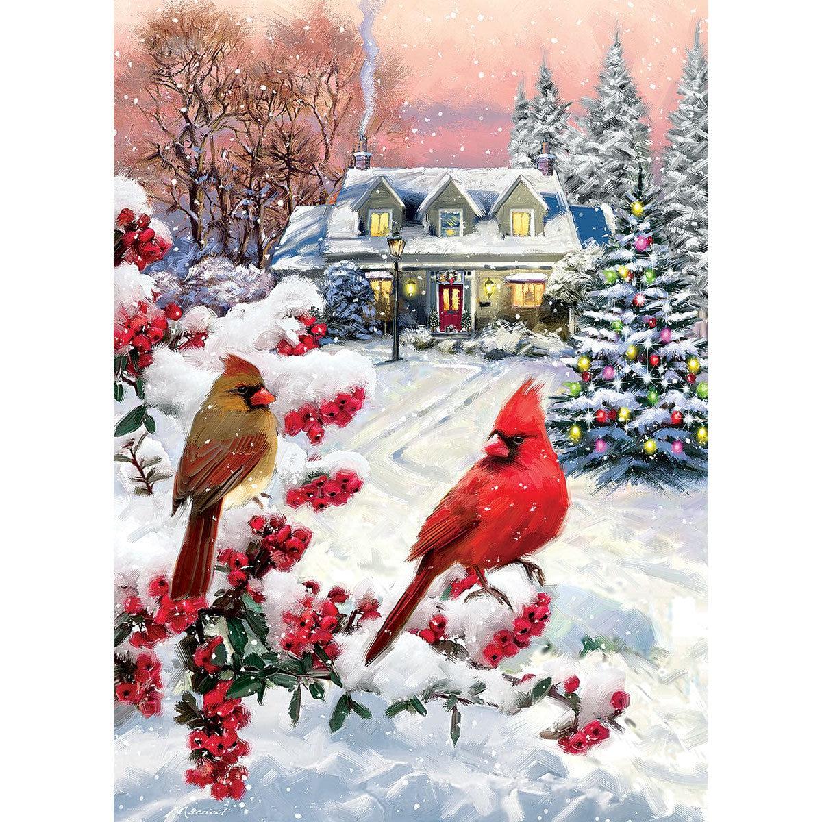 Cardinal Pair 1000 Piece Jigsaw Puzzle Eurographics