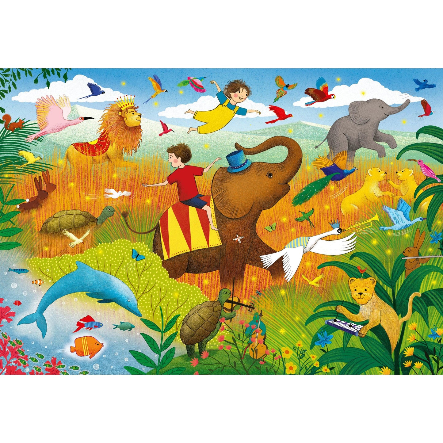 Carnival of the Animals 48 Piece Musical Jigsaw Puzzle Kaddo
