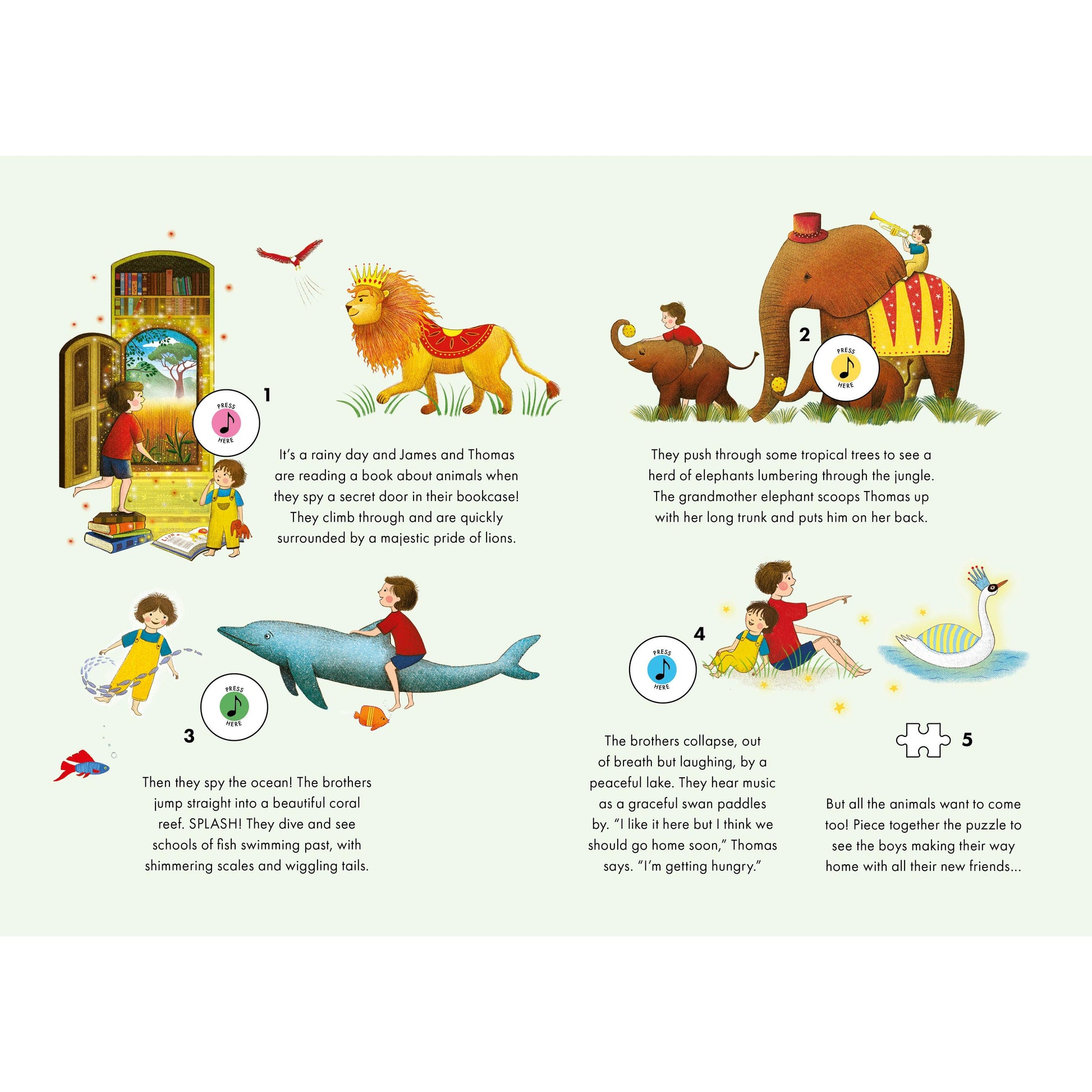 Carnival of the Animals 48 Piece Musical Jigsaw Puzzle Kaddo