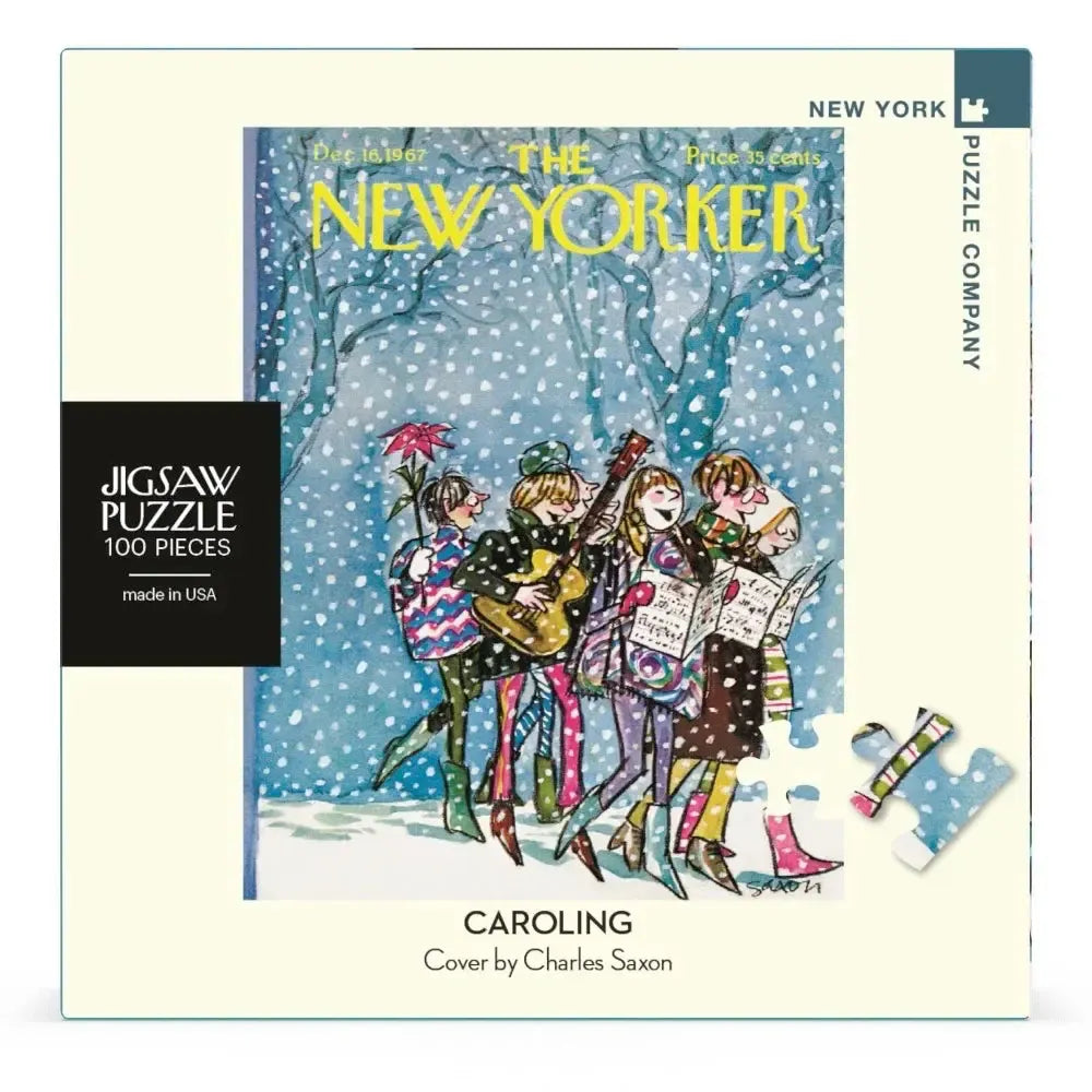Caroling The New Yorker 100 Piece Mini Jigsaw Puzzle NYPC