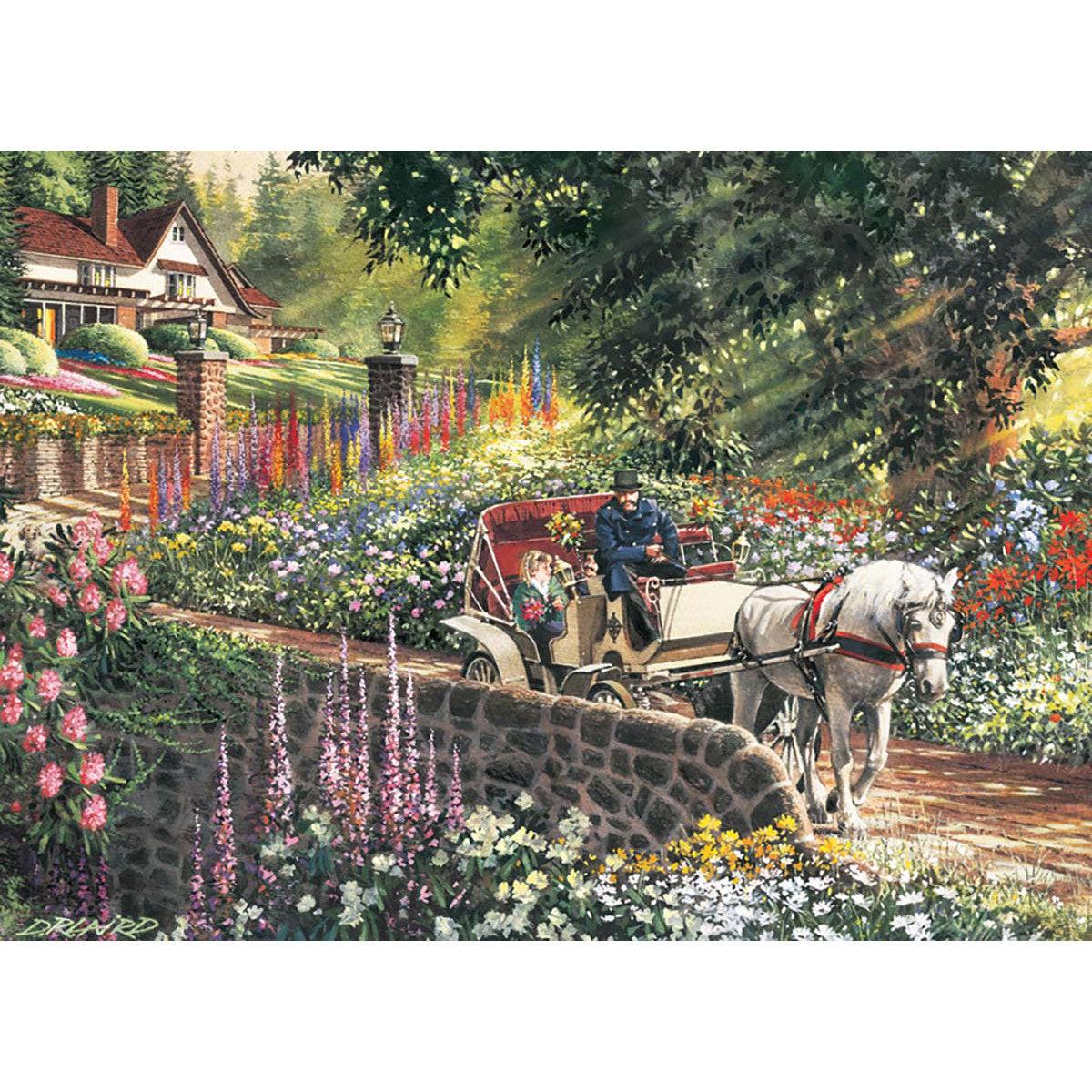 Carriage Ride 275 Large Piece Jigsaw Puzzle Cobble Hill