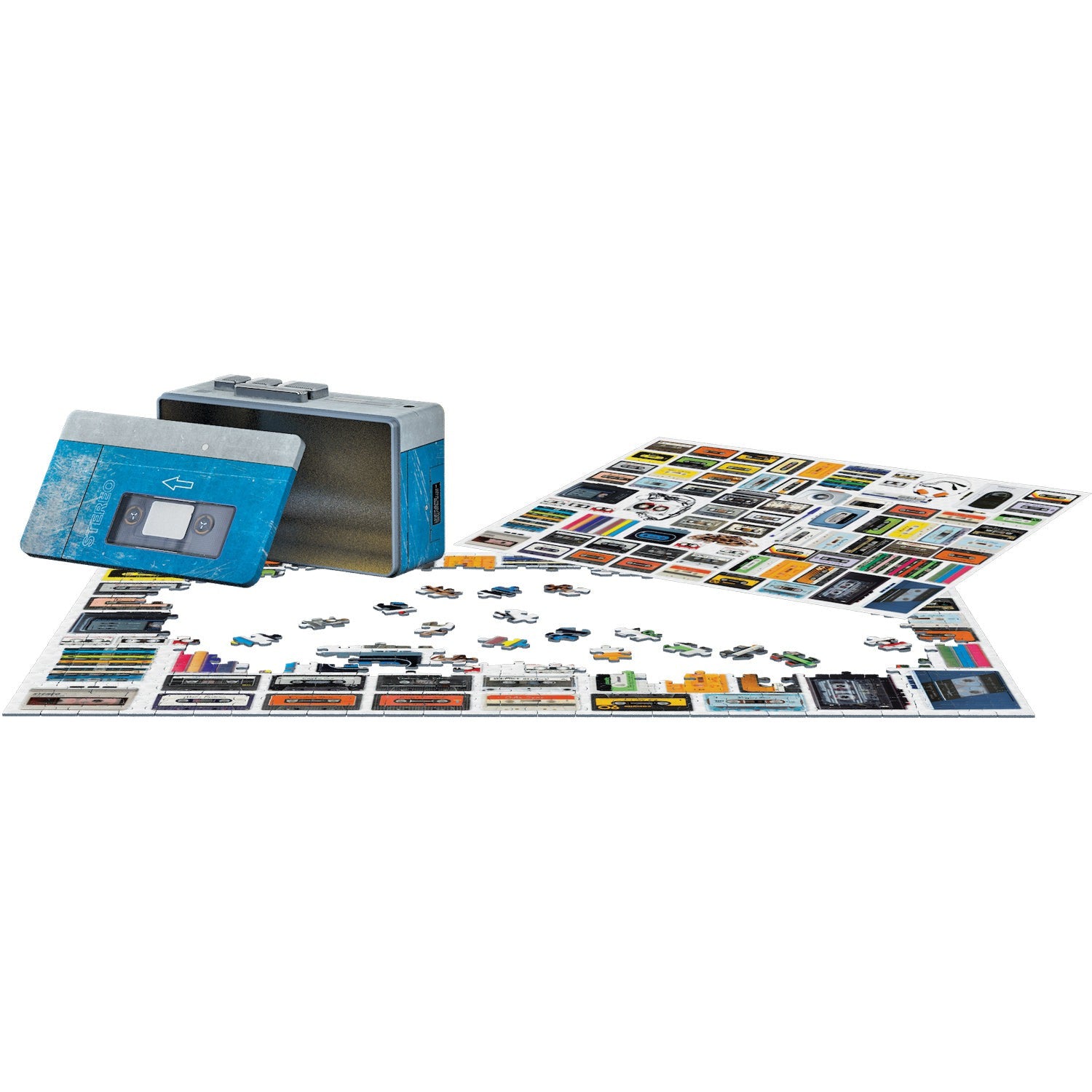 Cassette Player 550 Piece Jigsaw Puzzle in Tin Eurographics