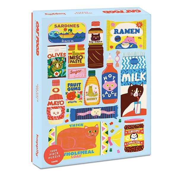 Cat Food 1000 Piece Jigsaw Puzzle Happily