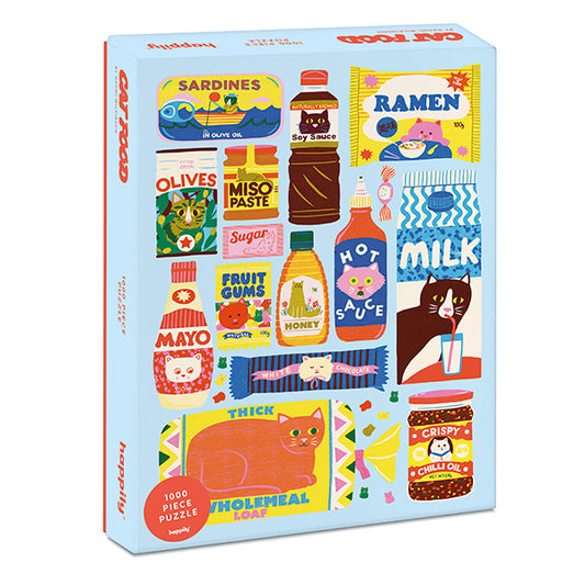 Cat Food 1000 Piece Jigsaw Puzzle Happily