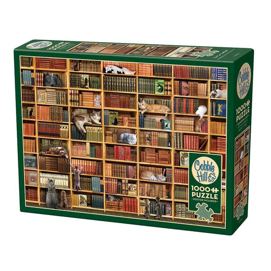 Cat Library 1000 Piece Jigsaw Puzzle Cobble Hill