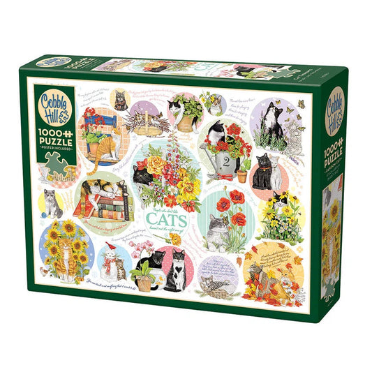 Cat Thoughts 1000 Piece Jigsaw Puzzle Cobble Hill