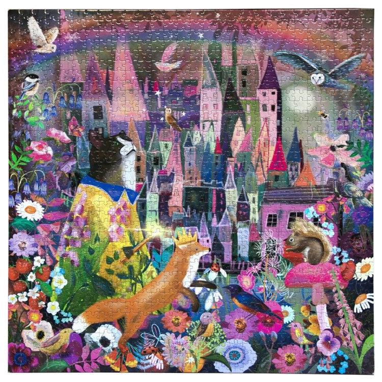 Cat & the Castle 1000 Piece Jigsaw Puzzle eeBoo