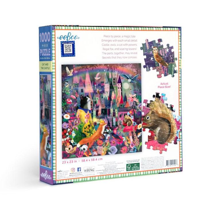 Cat & the Castle 1000 Piece Jigsaw Puzzle eeBoo