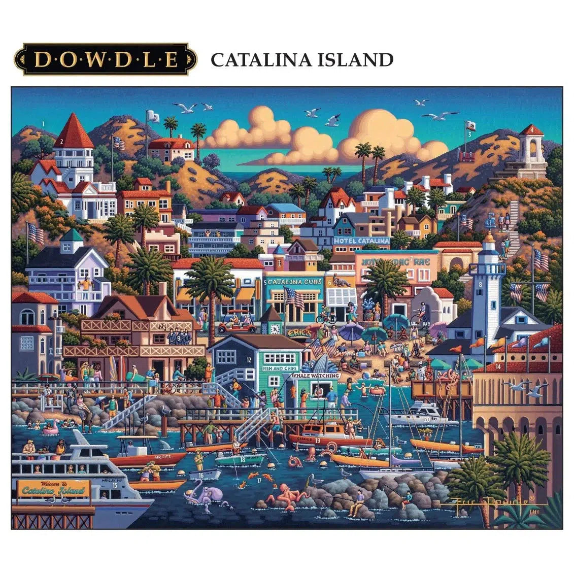 Catalina Island 1000 Piece Jigsaw Puzzle Dowdle