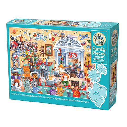 Cats & Dog Museum 350 Piece Family Jigsaw Puzzle Cobble Hill