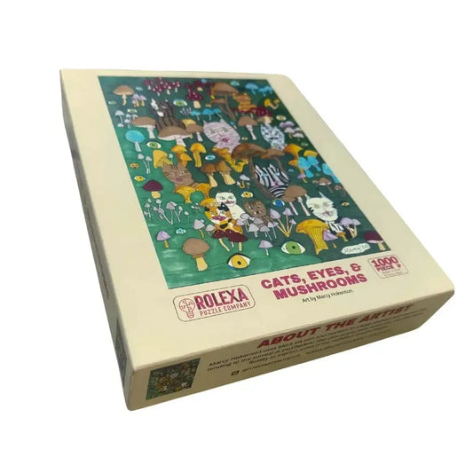 Cats, Eyes & Mushrooms 1000 Piece Jigsaw Puzzle Rolexa