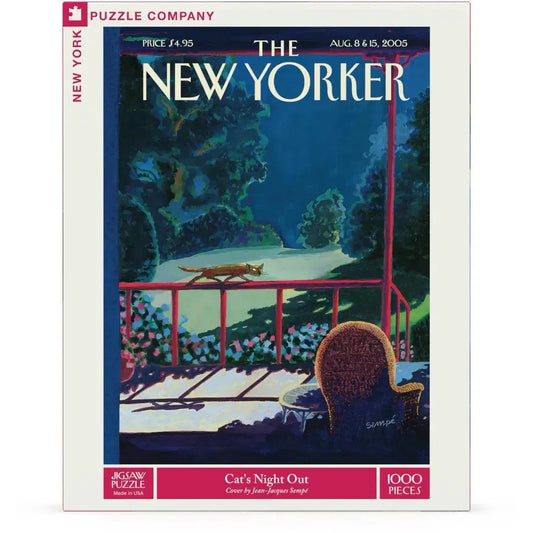 Cat's Night Out The New Yorker 1000 Piece Jigsaw Puzzle NYPC