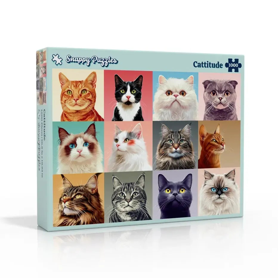 Cattitude 1000 Piece Jigsaw Puzzle Snappy