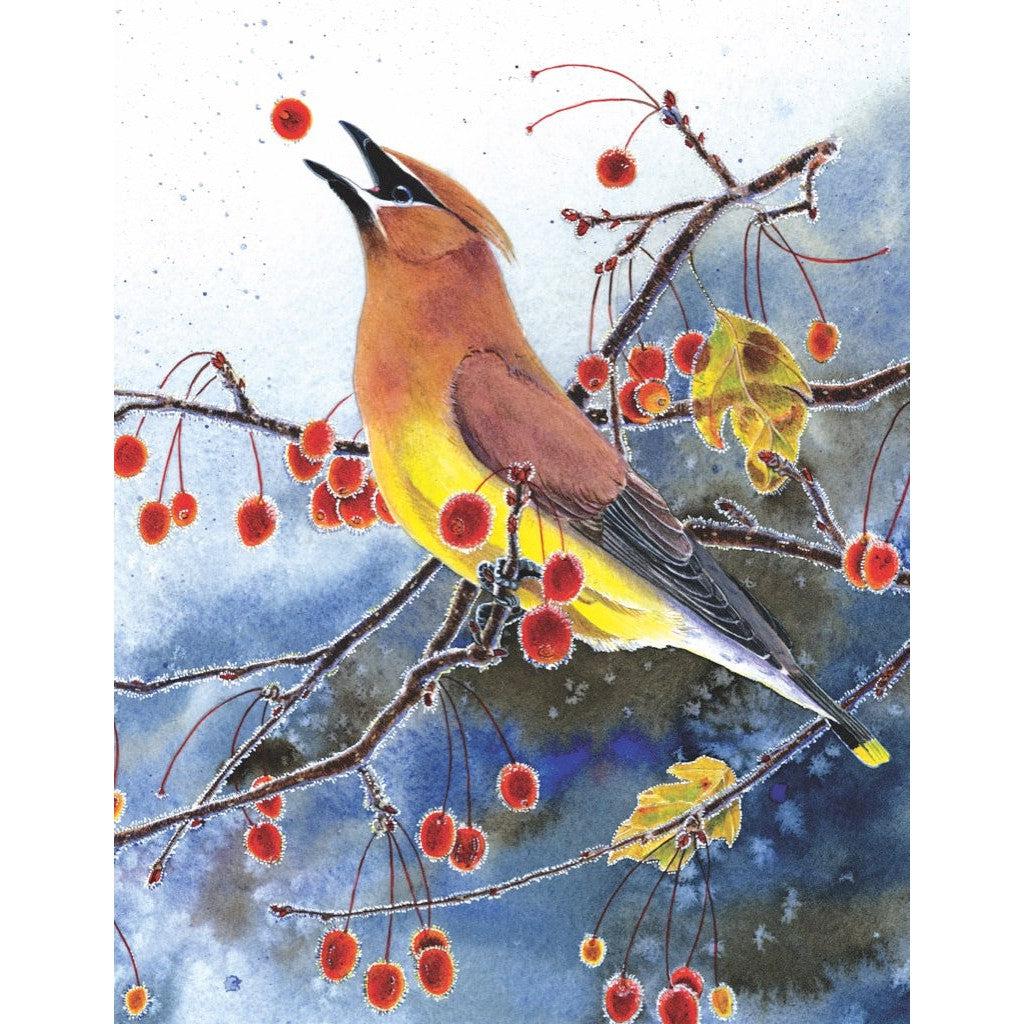 Cedar Waxwing 100 Piece Mini Jigsaw Puzzle NYPC