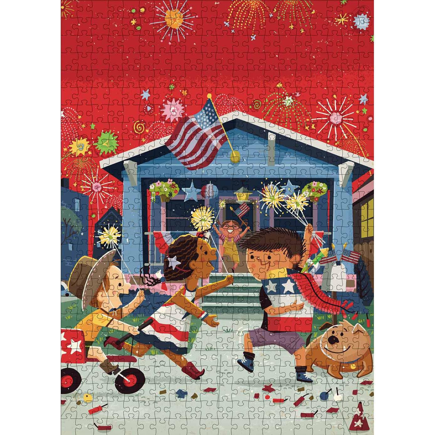 Celebrate America 500 Piece Jigsaw Puzzle Gibbs Smith