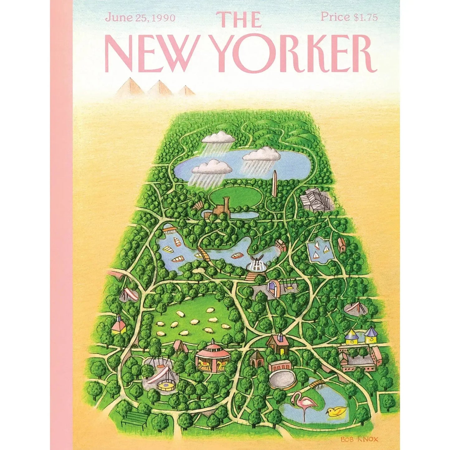 Central Park Oasis The New Yorker 100 Piece Mini Jigsaw Puzzle NYPC