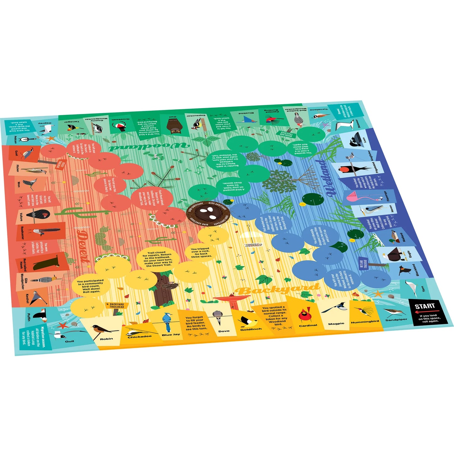 Charley Harper's Spot the Birds Board Game Pomegranate