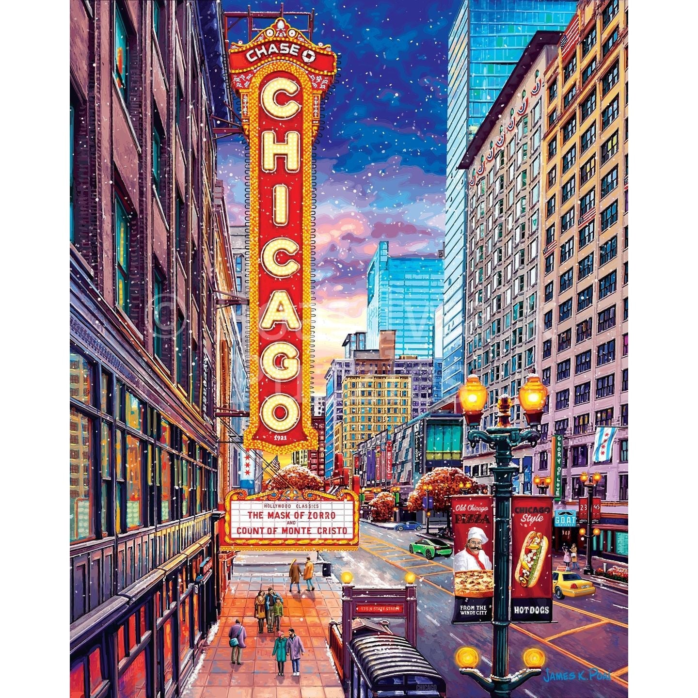 Chicago Downtown 1000 Piece Jigsaw Puzzle Boardwalk – PuzzleMerchant