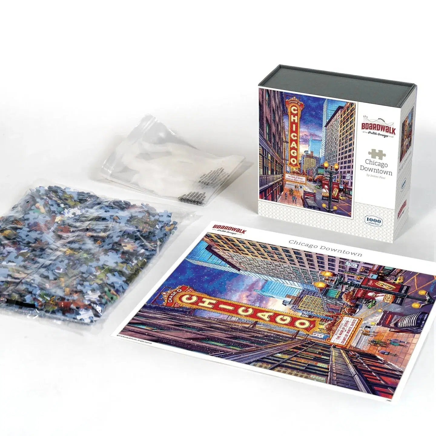 Chicago Downtown 1000 Piece Jigsaw Puzzle Boardwalk