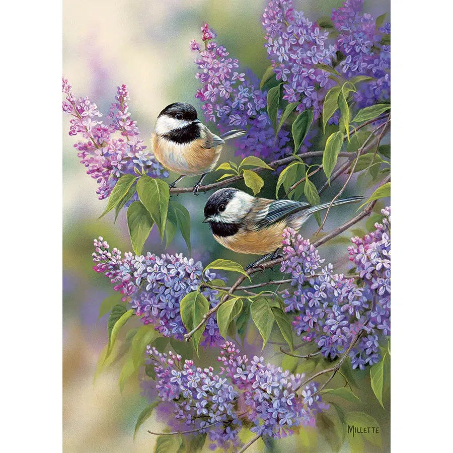 Chickadee Duo 35 Piece Tray Jigsaw Puzzle Cobble Hill