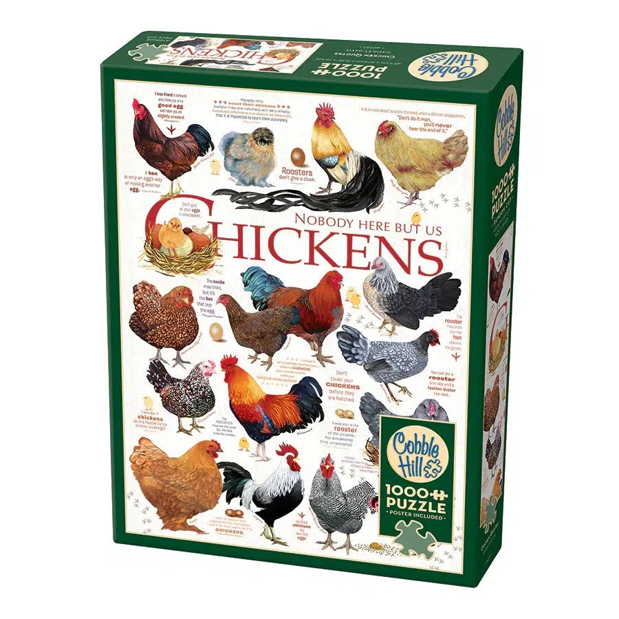 Chicken Quote 1000 Piece Jigsaw Puzzle Cobble Hill