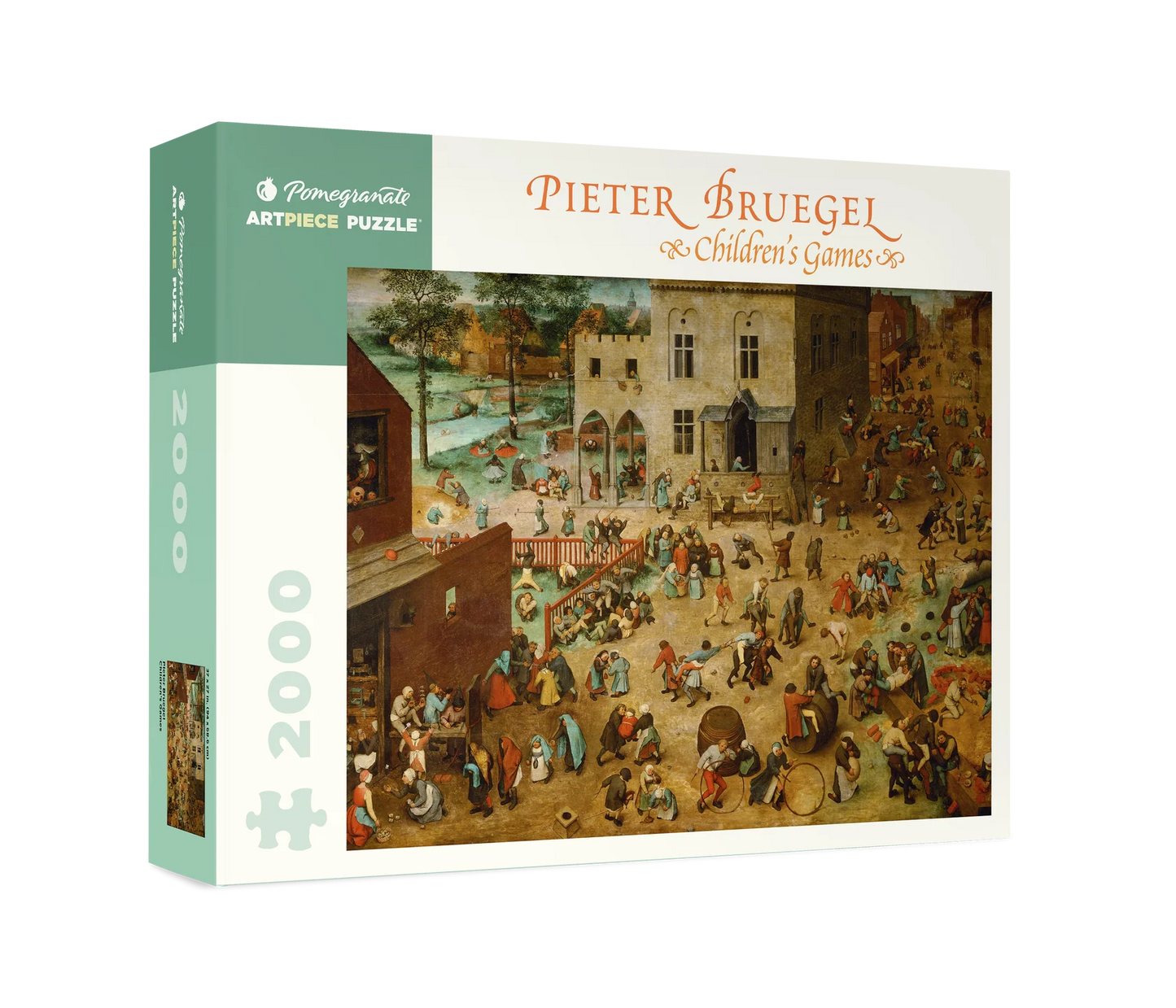 Children's Game by Bruegel 2000 Piece Jigsaw Puzzle Pomegranate
