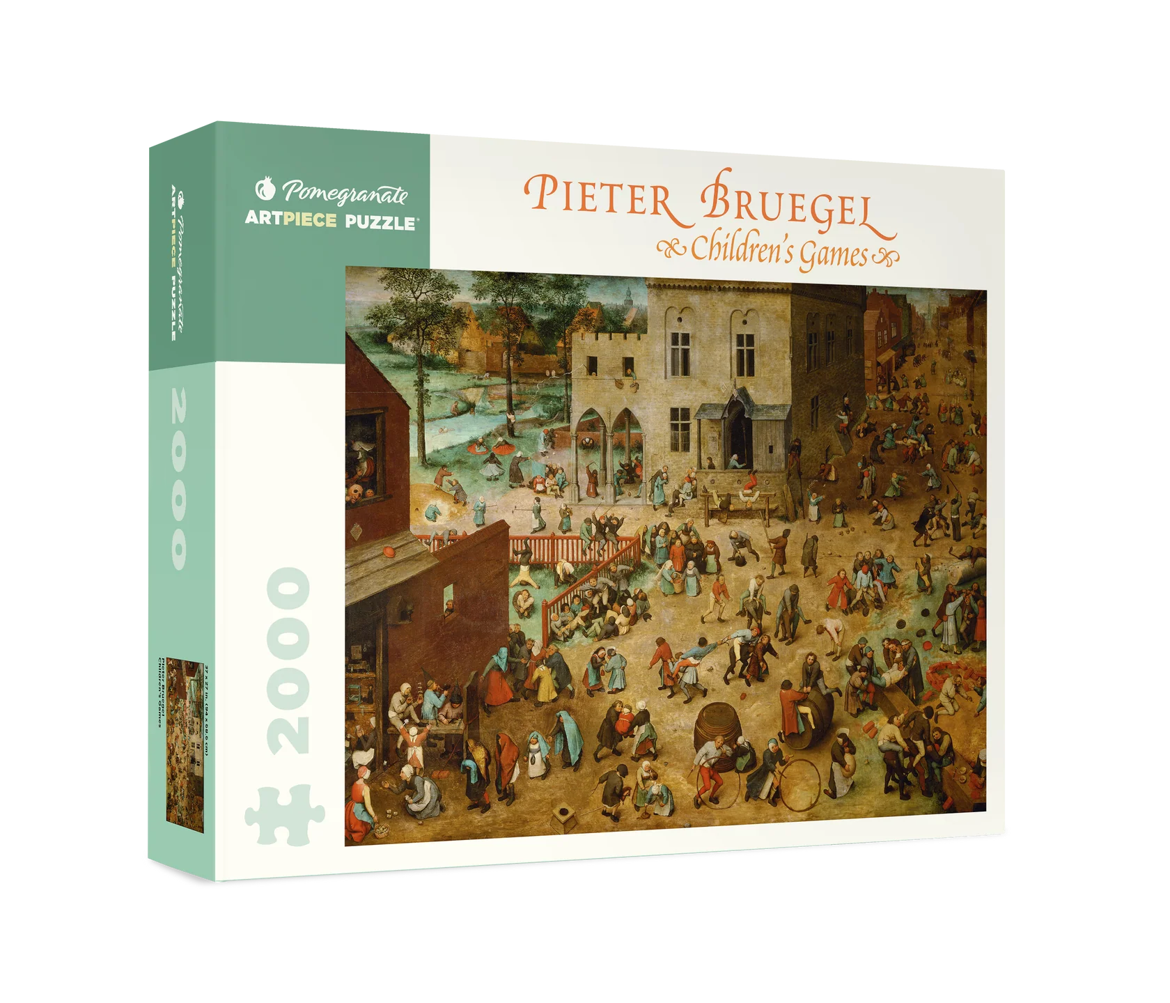 Children's Game by Bruegel 2000 Piece Jigsaw Puzzle Pomegranate