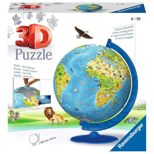 Children's Light-Up Globe 188 Piece 3D Jigsaw Puzzle Ravensburger