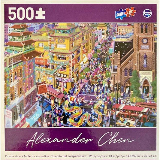 Chinatown San Francisco by Alexander Chen 500 Piece Jigsaw Puzzle Sure Lox