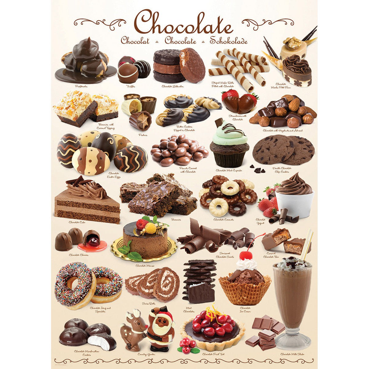 Chocolate 1000 Piece Jigsaw Puzzle Eurographics