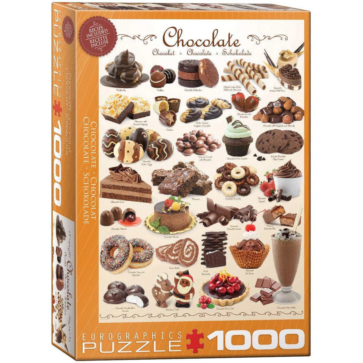 Chocolate 1000 Piece Jigsaw Puzzle Eurographics