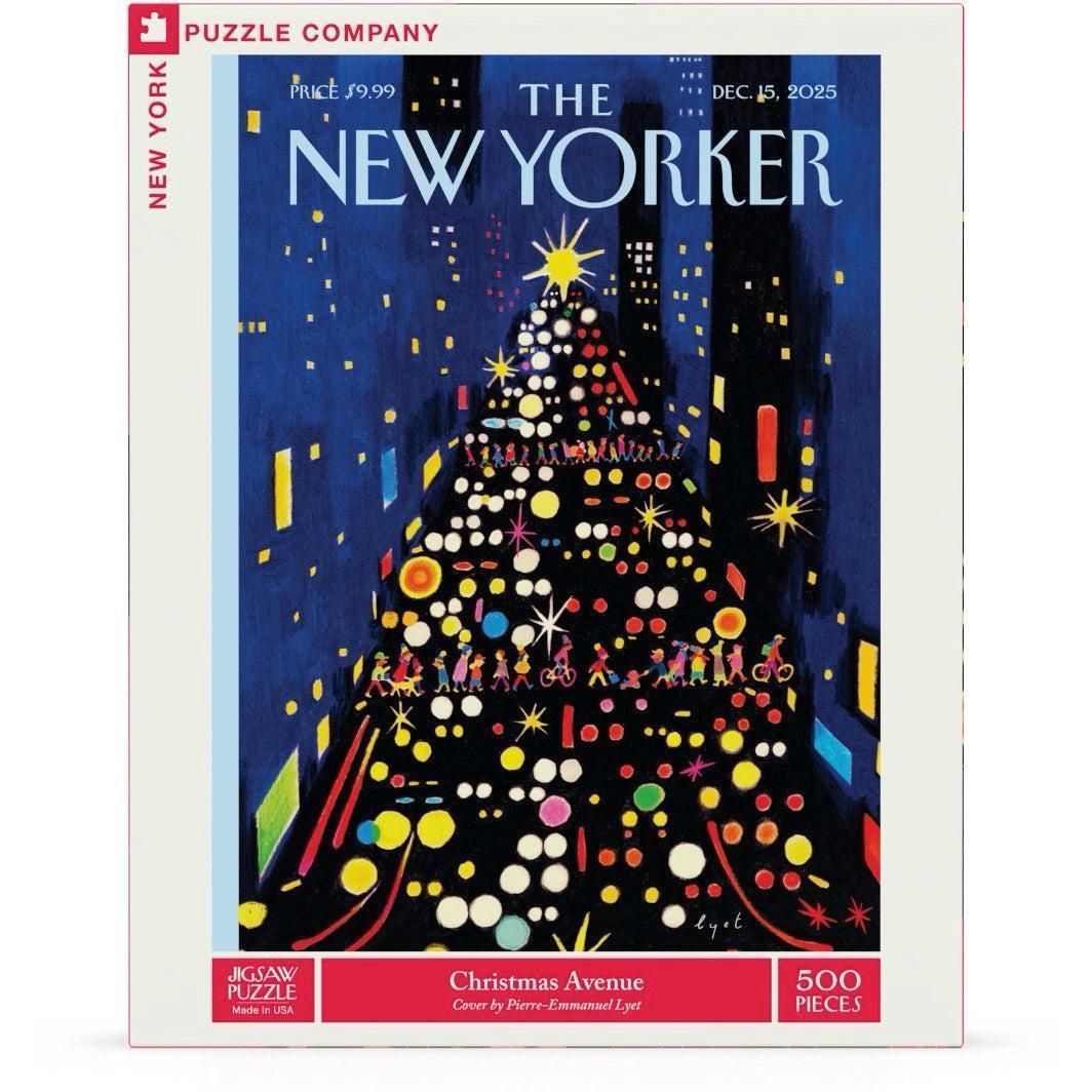 Christmas Avenue The New Yorker 500 Piece Jigsaw Puzzle NYPC