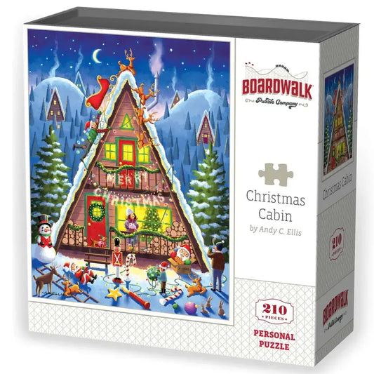 Christmas Cabin 210 Piece Jigsaw Puzzle Boardwalk