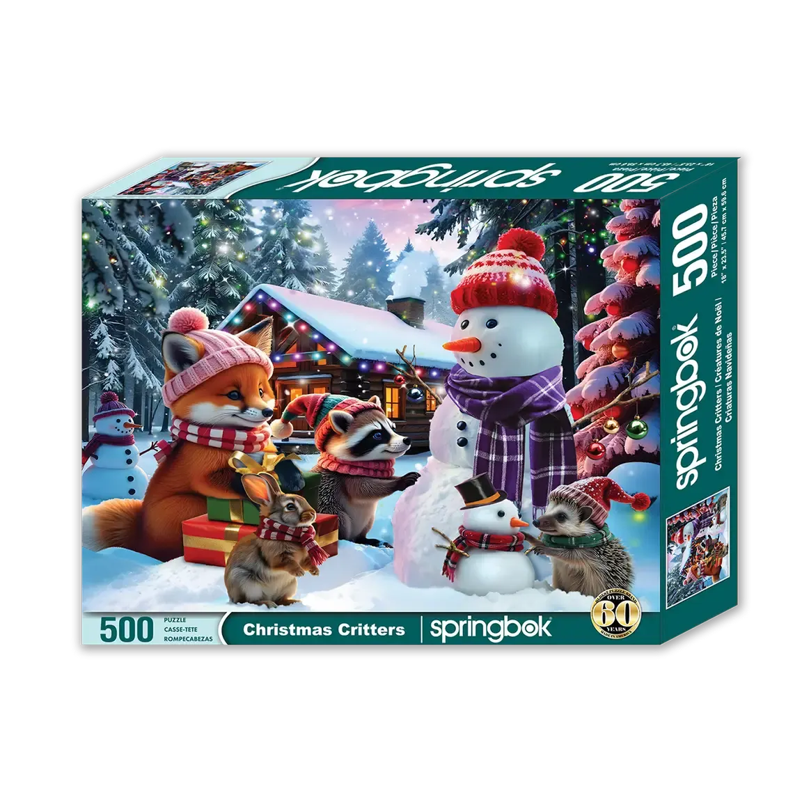 Christmas Critters 500 Piece Jigsaw Puzzle Springbok