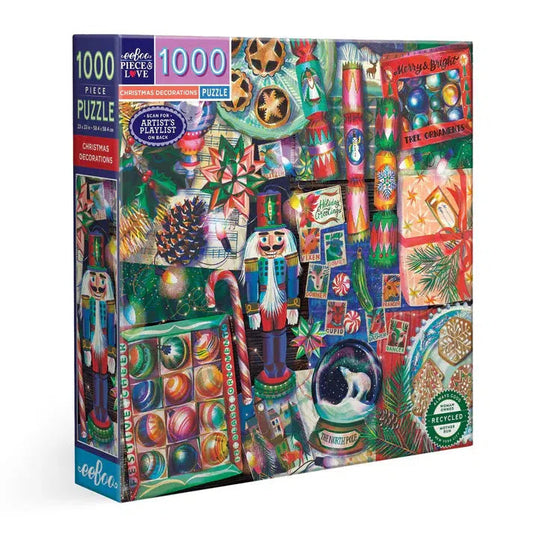 Christmas Decorations 1000 Piece Jigsaw Puzzle eeBoo