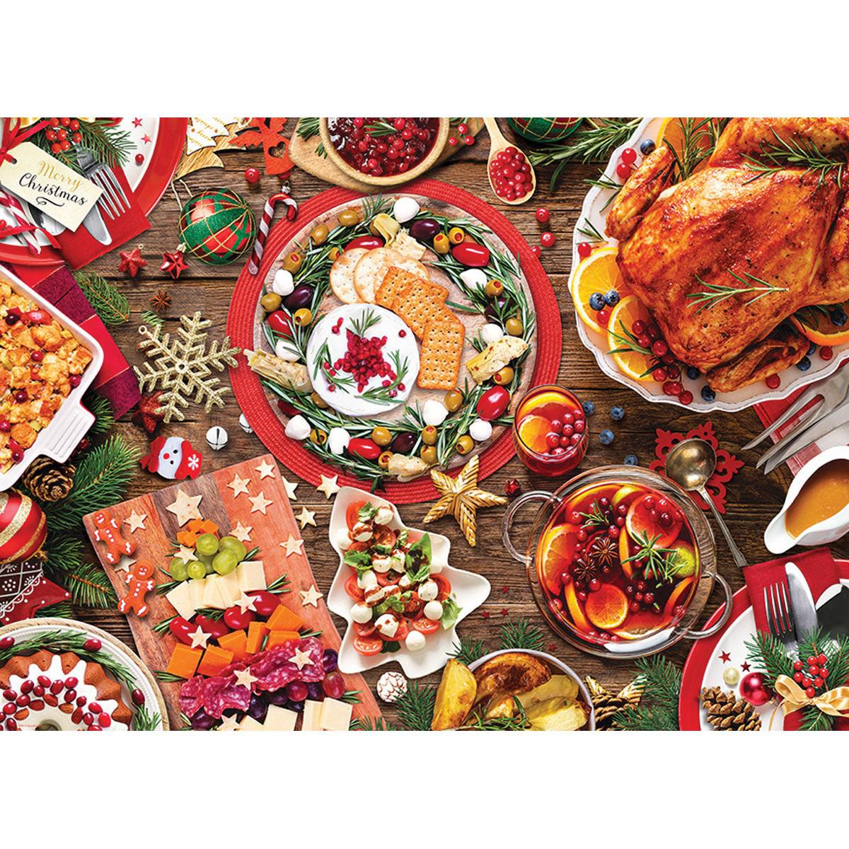 Christmas Dinner 1000 Piece Jigsaw Puzzle Eurographics