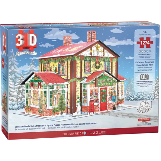 Christmas Emporium 1274 Piece 3D Jigsaw Puzzle Eurographics