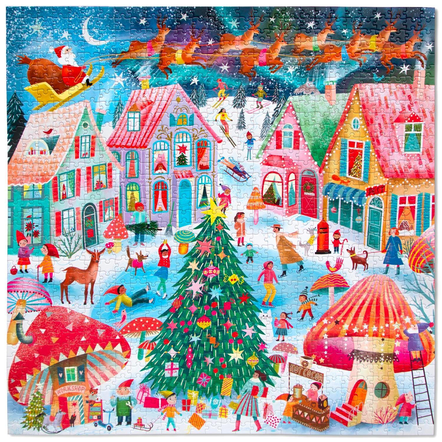 Christmas Flight 1000 Piece Jigsaw Puzzle eeBoo