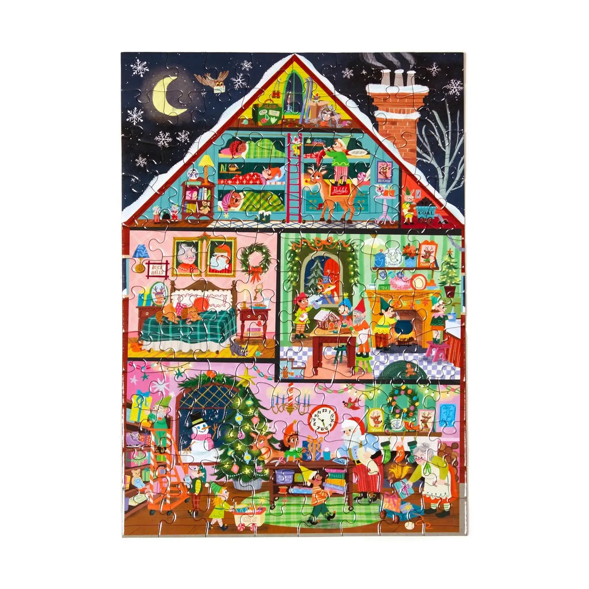 Christmas House 100 Piece Jigsaw Puzzle eeBoo