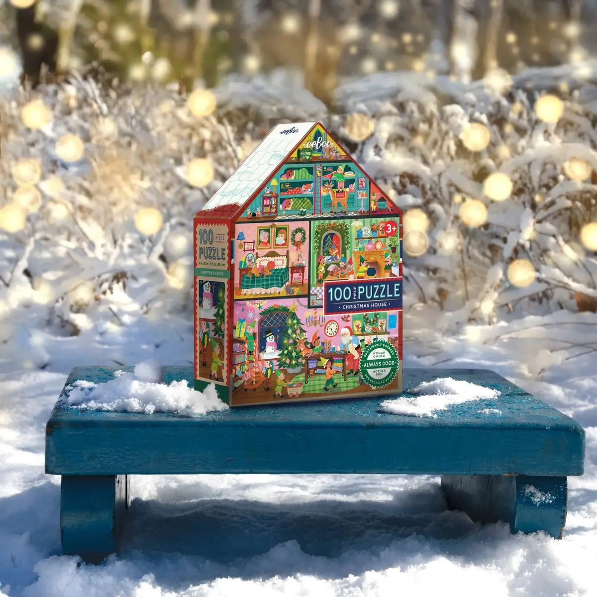 Christmas House 100 Piece Jigsaw Puzzle eeBoo